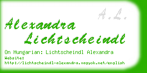alexandra lichtscheindl business card